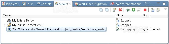 添加对MyEclipse WebSphere Portal Server支持