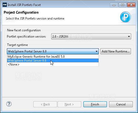 添加对MyEclipse WebSphere Portal Server支持