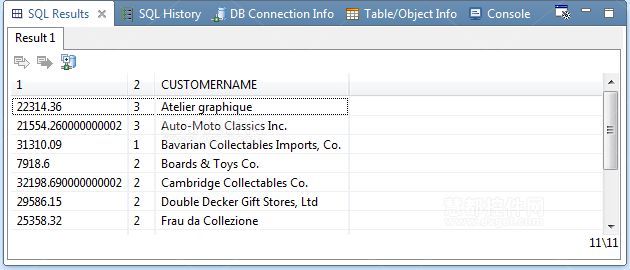 在MyEclipse中构建SQL查询语句