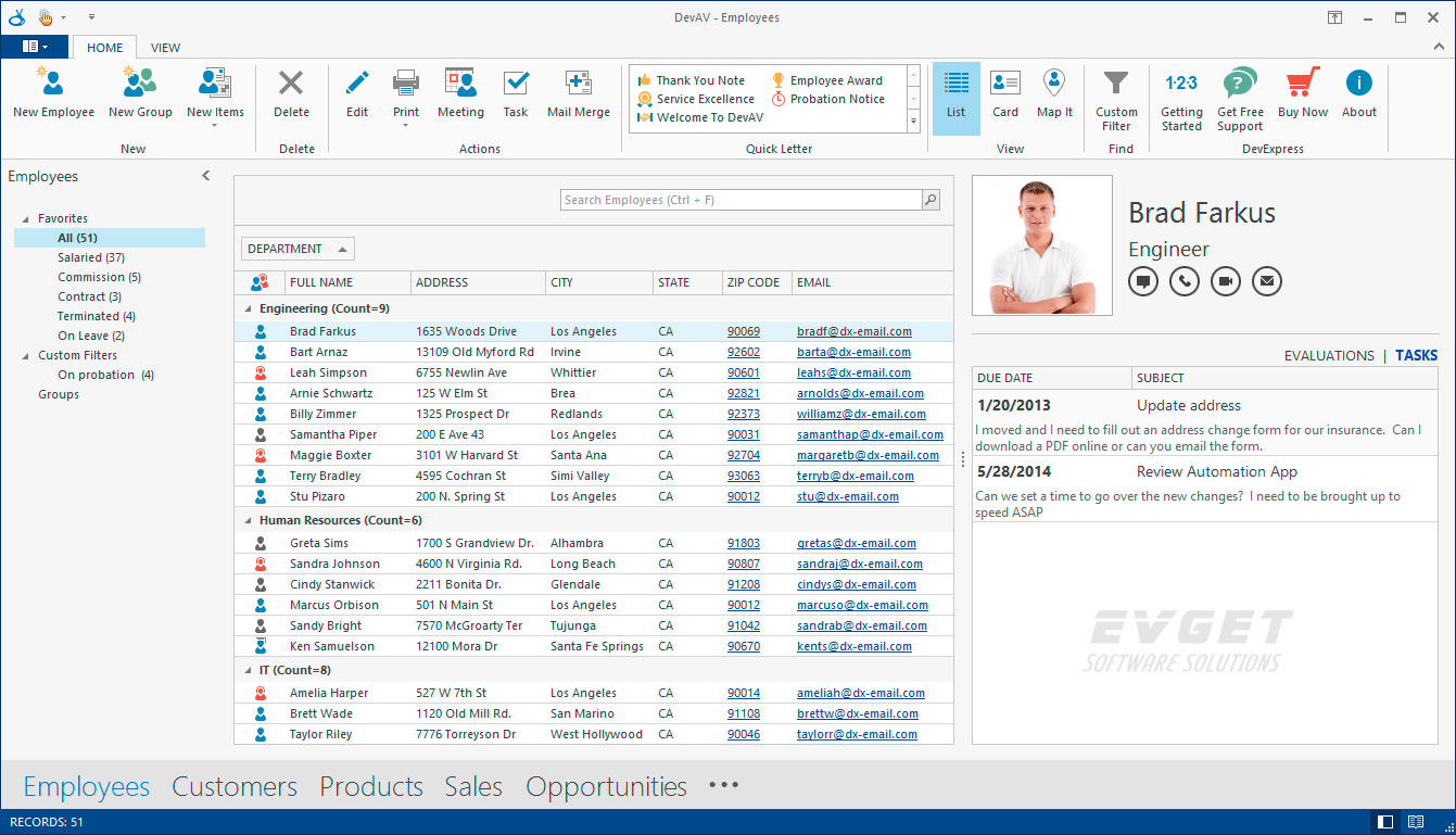 DevExpress Demo示例展示:仿Office的Winforms界面框架-控件新闻-慧都控件网