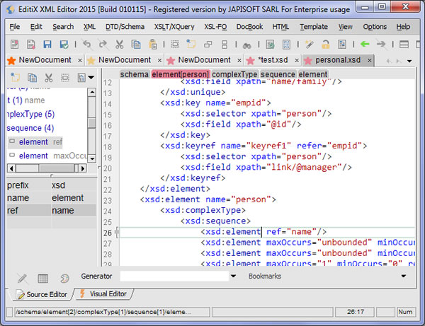 EditiX XML Editor v2015 更新
