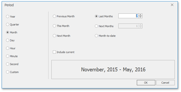 DevExpress Dashboard Range Filter