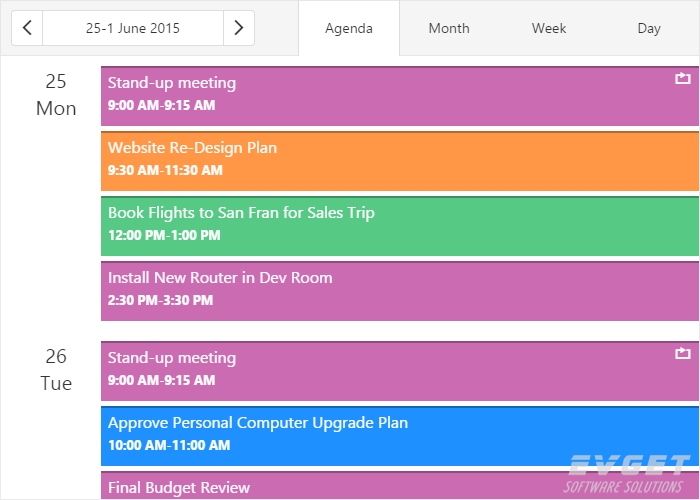 Agenda View