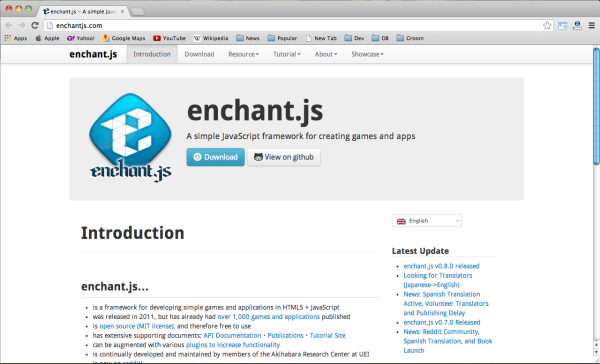 HTML5 和JavaScript 游戏引擎库