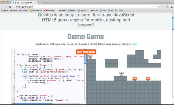 HTML5 和JavaScript 游戏引擎库