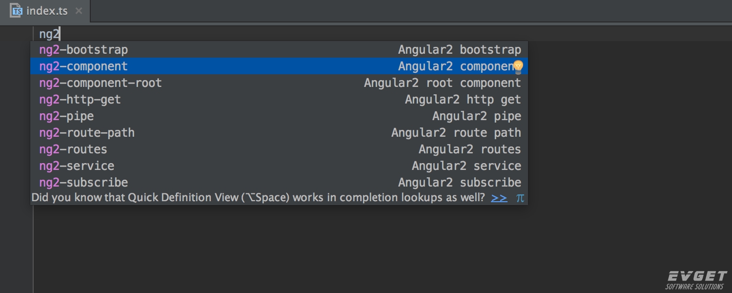 AngularJS IntelliJ IDEA Preview 2016.2