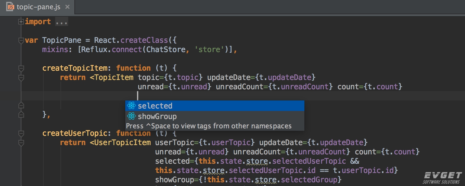 React IntelliJ IDEA Preview 2016.2