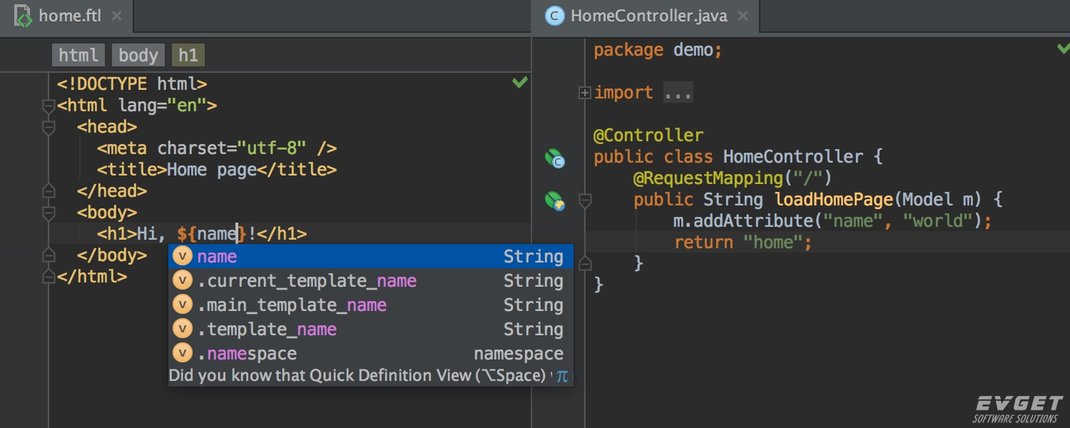 Spring MVC IntelliJ IDEA Preview 2016.2