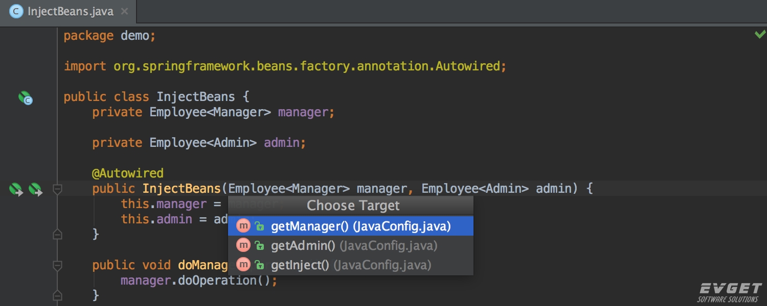 Spring Core 4.3 IntelliJ IDEA Preview 2016.2