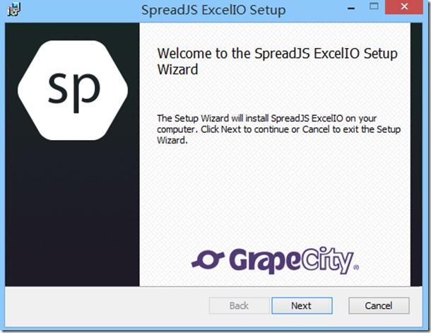SpreadJS ExcelIO Server Component.exe