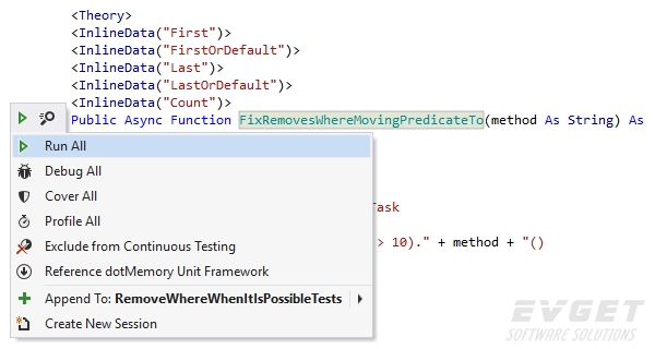 xUnit ReSharper2016.1