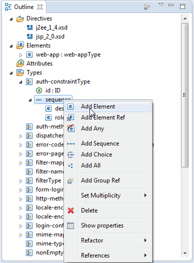 MyEclipseXML Schema (XSD)编辑器