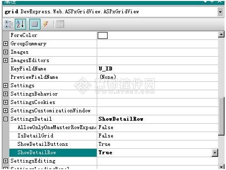 设置SettingsDetail下的ShowDetailRow=