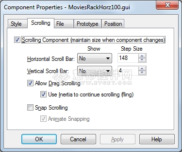 GUI Design Studio 4.5,软件原型设计工具,滚动,Scroll Bars