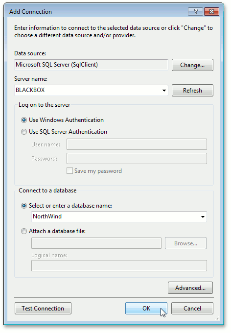 教程,演示,XtraReport报表,报表绑定,DevExpress,MS SQL Server 