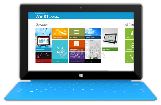 WinRT,Essential Studio for WinRT,WinRT用户界面,Windows8 Metro界面