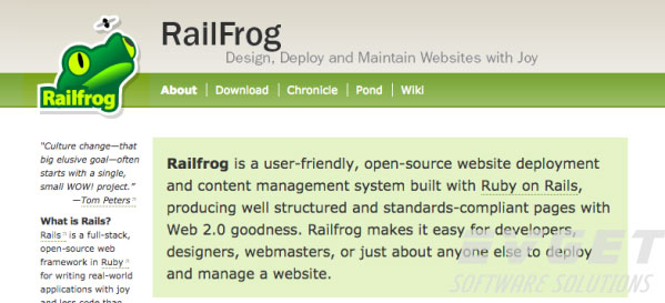 RailFrog CMS