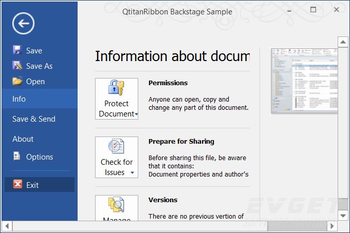 QtitanRibbon 4.11.0