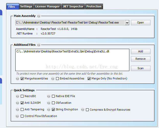 .net reactor使用教程（一）——界面各功能说明