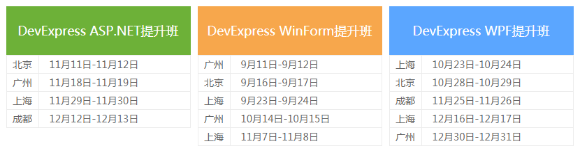 DevExpress线下研修班