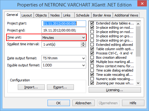VARCHART XGantt .NET编辑属性图片1