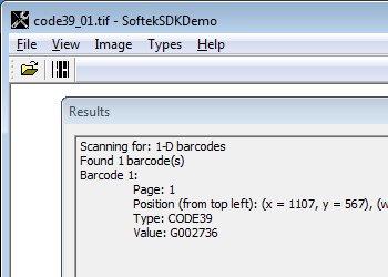 Barcode Reader Toolkit for Windows