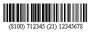 Code 128条形码示例