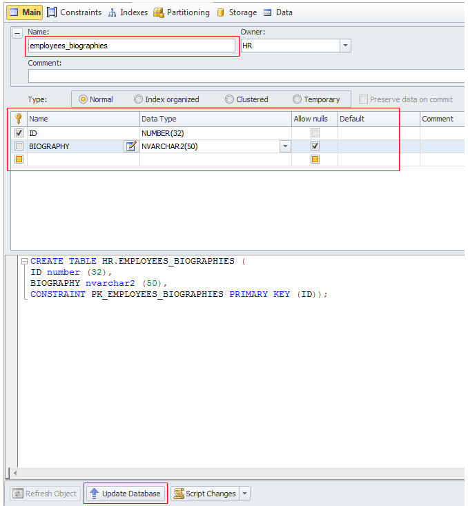 【dbForge Studio for Oracle入门教程】如何在表编辑器中创建表