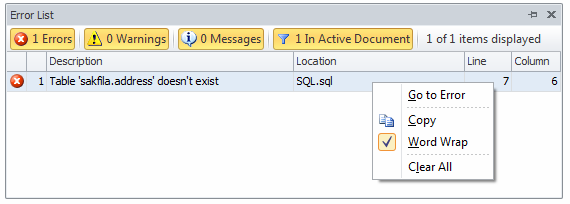 【dbForge Schema Compare for SQL Server入门教程】如何查看服务器消息和错误