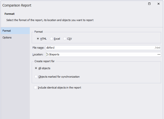 dbForge Data Compare for Oracle入门教程：生成数据比较报告