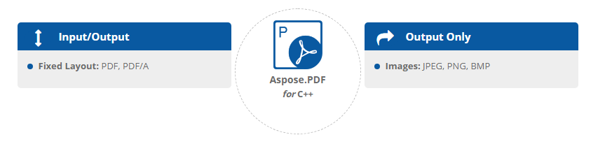 Aspose.PDF for C ++文件格式