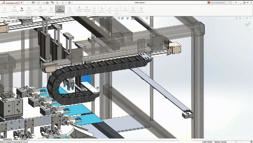 solidworks 3d CAD 布線走線檢查