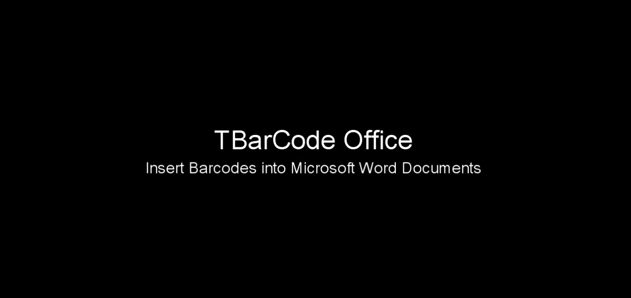 条码插件TBarCode Office系列教程一（Word Add-In篇）