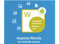 Aspose.Words for Android via Java