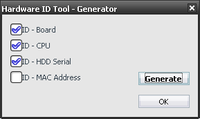 Hardware ID Tool Generator