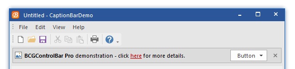 CaptionBar Link Color