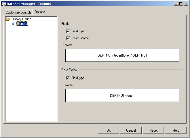 dsmanager options