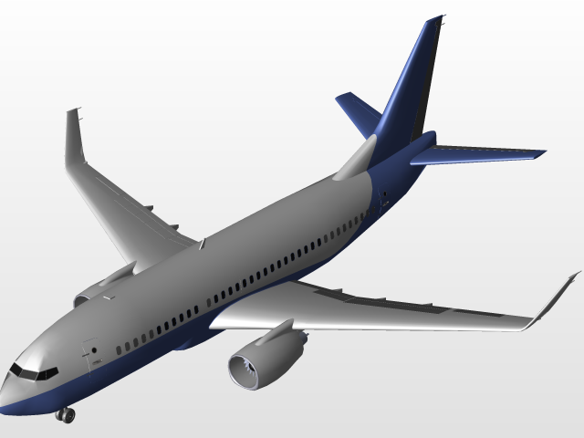 用SolidWorks設計波音737