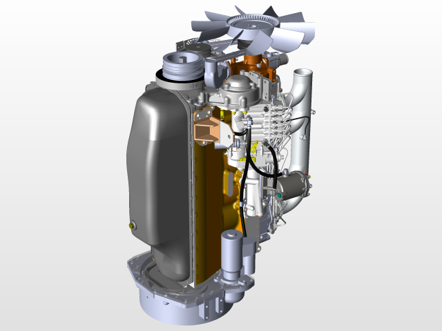 用SolidWorks設(shè)計(jì)的柴油發(fā)動(dòng)機(jī)MMZ D-260 7S.750