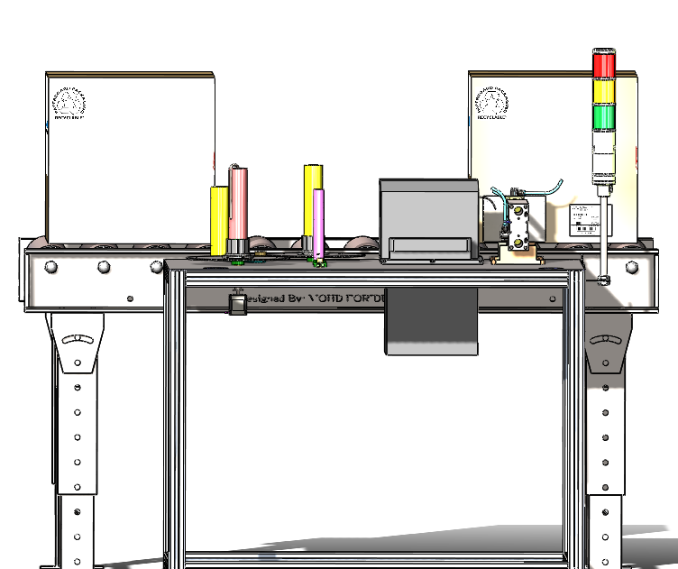 用SolidWorks設(shè)計(jì)帶輸送機(jī)的貼標(biāo)系統(tǒng)模型