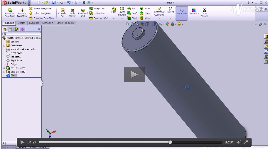 SolidWorks基础入门视频（一）