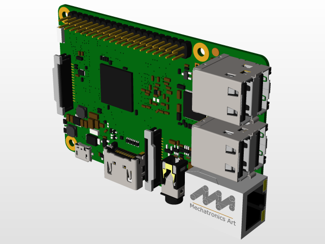 通过SolidWorks设计Raspberry Pi 3 Model B