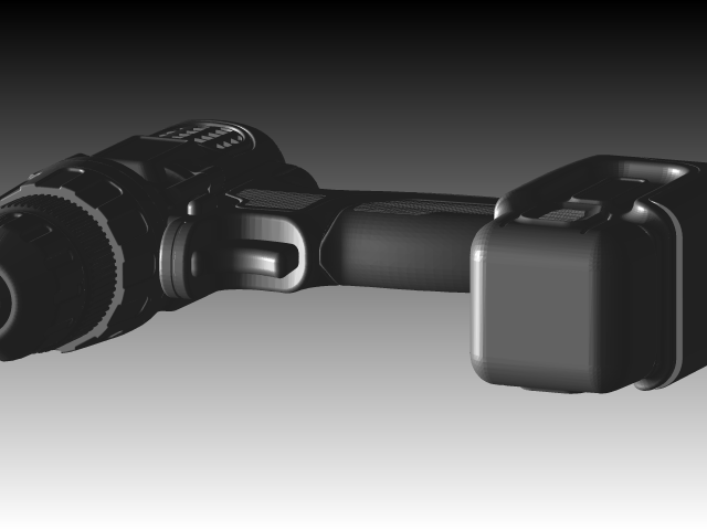用SolidWorks设计的百得（black&decker）电钻模型