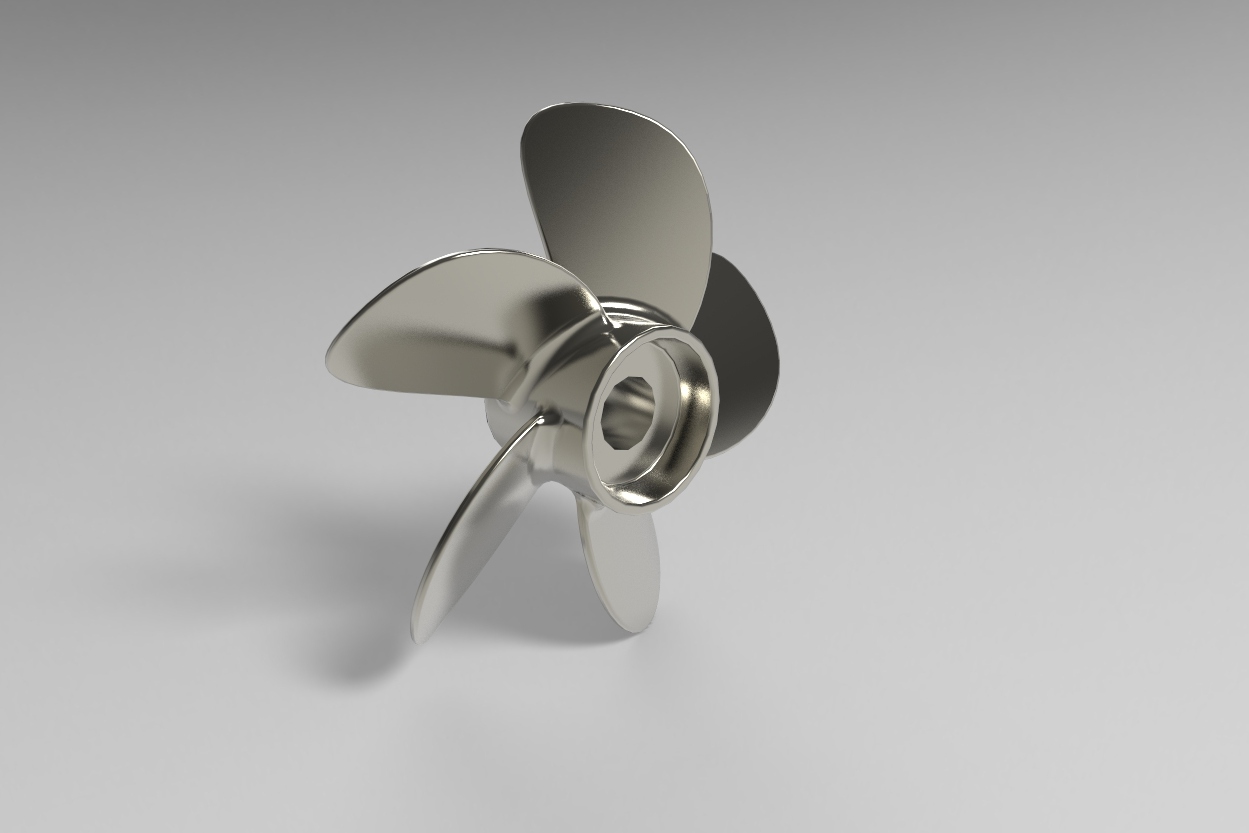 用SolidWorks画一个5叶螺旋桨