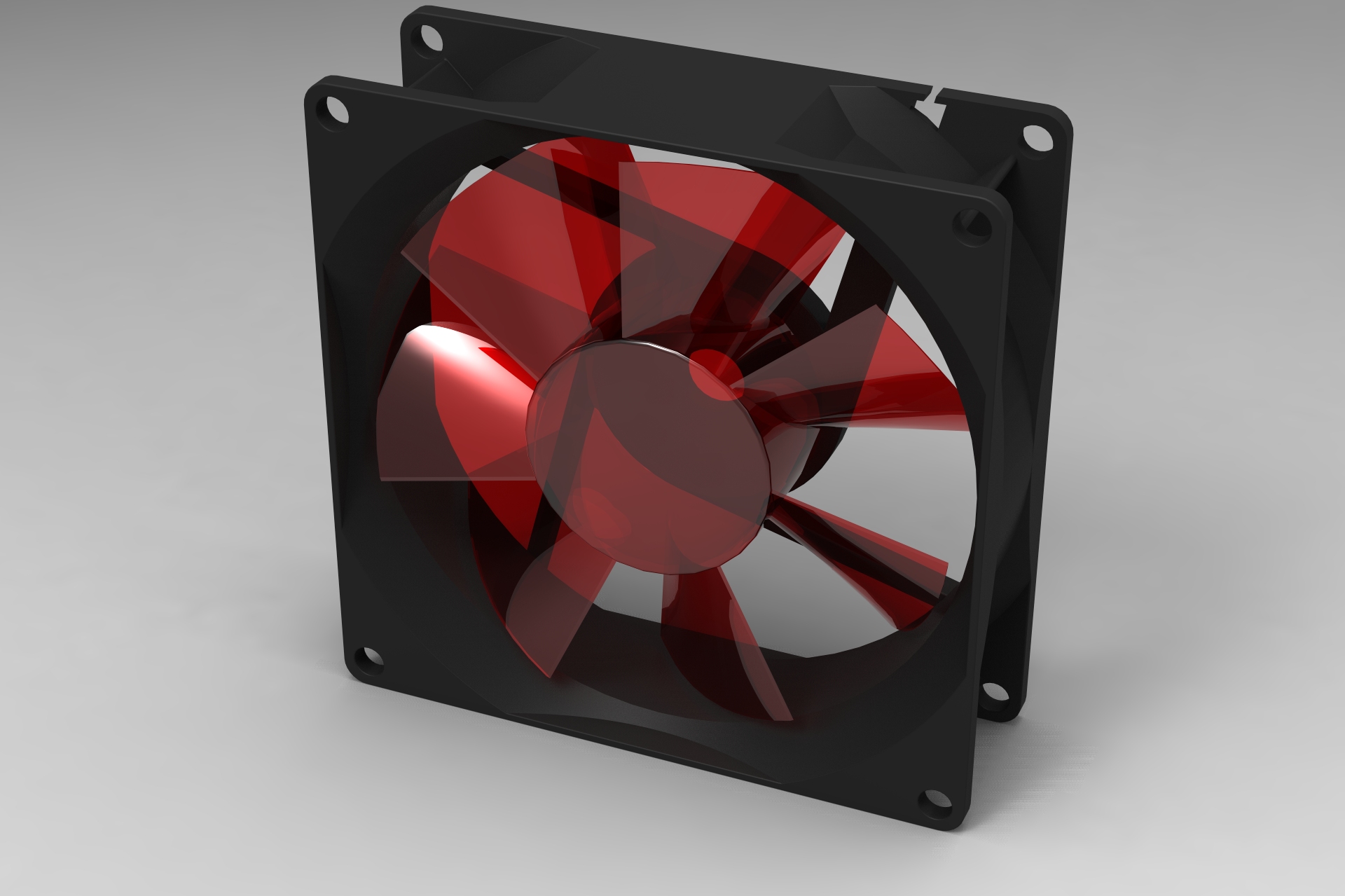 用SolidWorks画一个电脑风扇，让你的电脑也凉爽过夏天