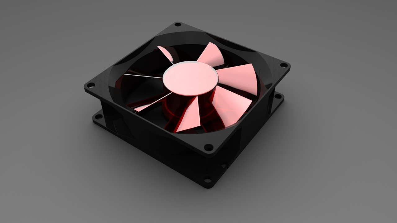 用SolidWorks画一个电脑风扇，让你的电脑也凉爽过夏天