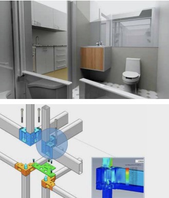 使用SolidWorks创新了高大上，功能强大的模块化建筑系统