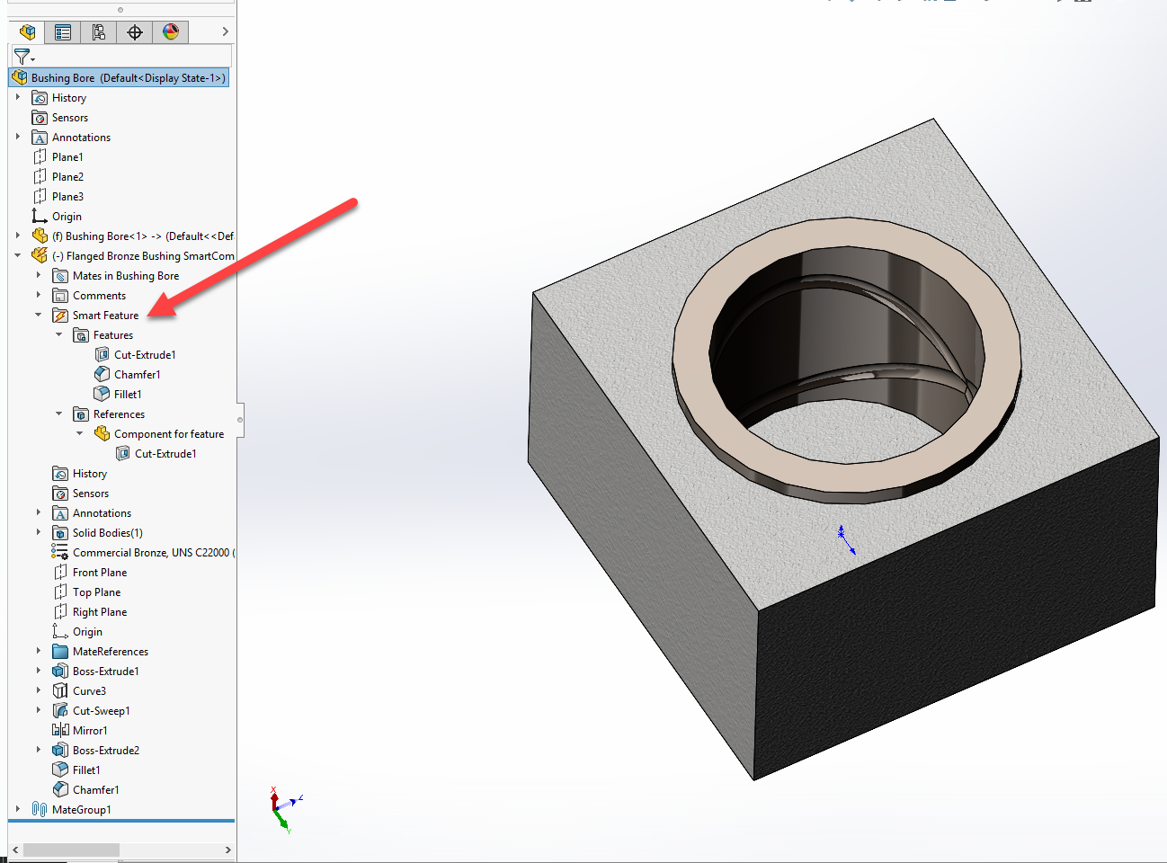 SolidWorks的智能組件