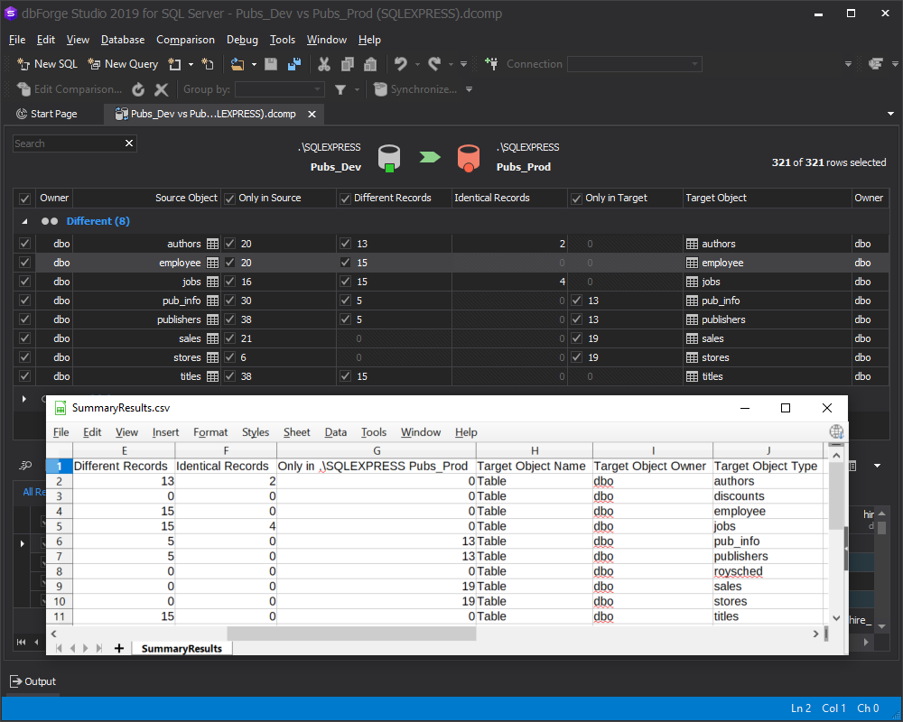 dbForge Studio for SQL Server 使用教程：如何进行数据库差异管理