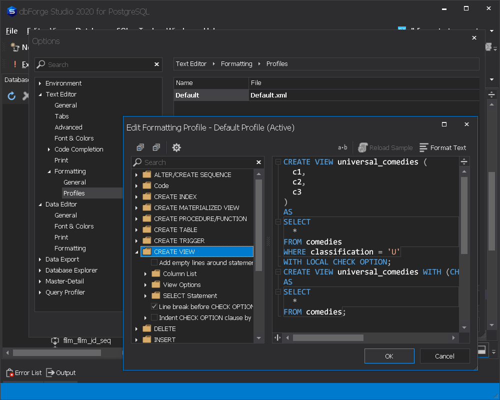数据库开发管理工具db Studio for PostgreSQL最新版：新增脚本生成选项
